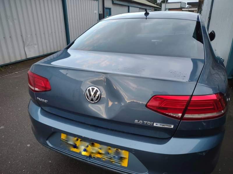 A nasty looking dent in this Volkswagen was repaired easily a quickly by one of our skilled technicians using a spot welder dent puller and a thin skim of filler and then put through the paint refinishing process restoring it to it's former pre-accident condition.: Swipe To View More Images